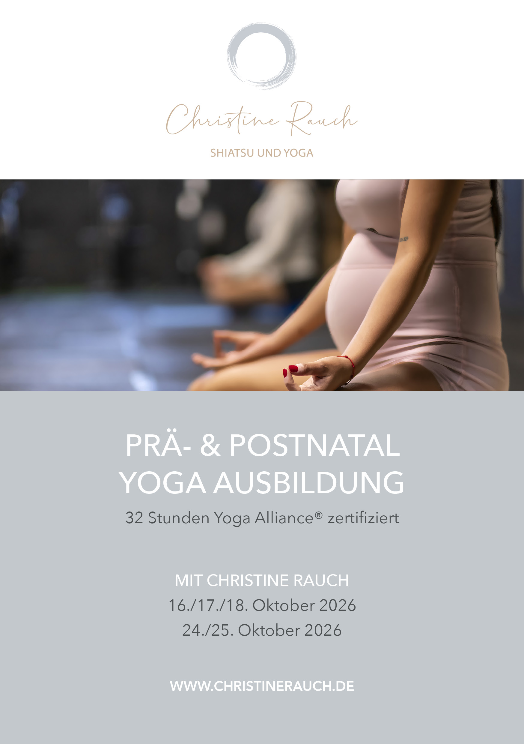 Prä- und Postnatal Ausbildung im Oktober´26 im YO in Hilpoltstein